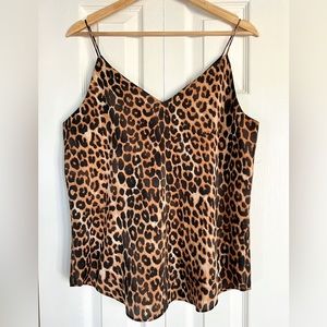 Express Satin Cheetah Print Tank